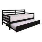 CraftPorch Rustic Wooden Twin Size Daybed With Trundle