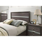Bara Contemporary Grey Solid Wood 2-Piece Storage Platform Bedroom Set by Furniture of America