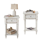COSIEST Mid-Century Modern Nightstands with Drawer (Set of 2)