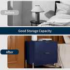 Clihome Modern 2-Drawer Storage Nightstand