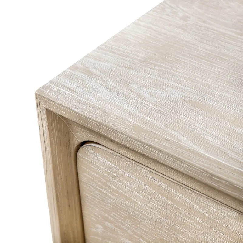 Furniture of America Drayden Transitional Oak Solid Wood 2-Drawer Nightstand with Metal Legs
