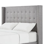 Melina Linen Tufted Wingback Headboard by iNSPIRE Q Bold