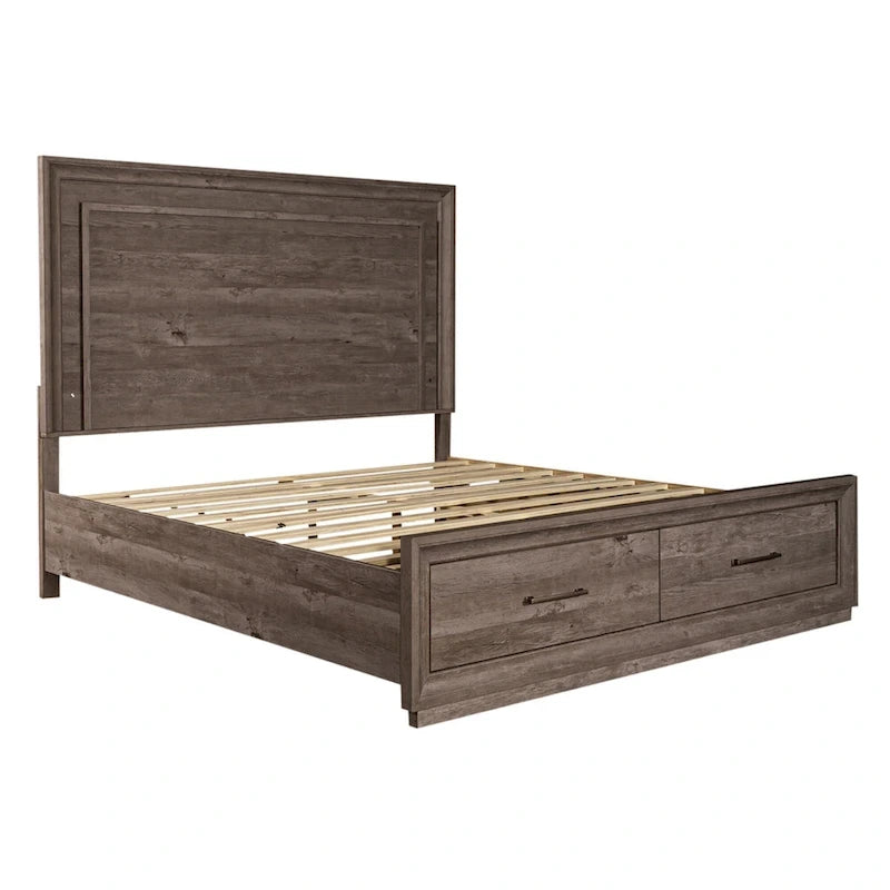 Horizons Graystone King Storage Bed
