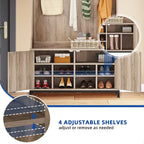 Moasis Hall Tree and Coat Rack with Bench and Shoe Storage for Hallway Entryway