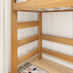 Max and Lily Farmhouse Twin-Size High Loft Bed