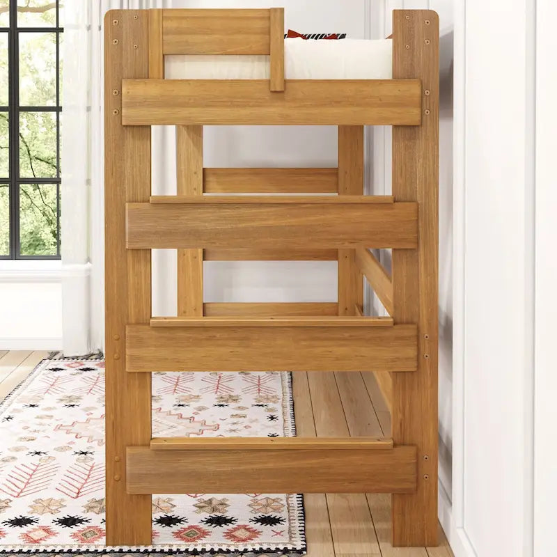 Max and Lily Farmhouse Twin-Size High Loft Bed