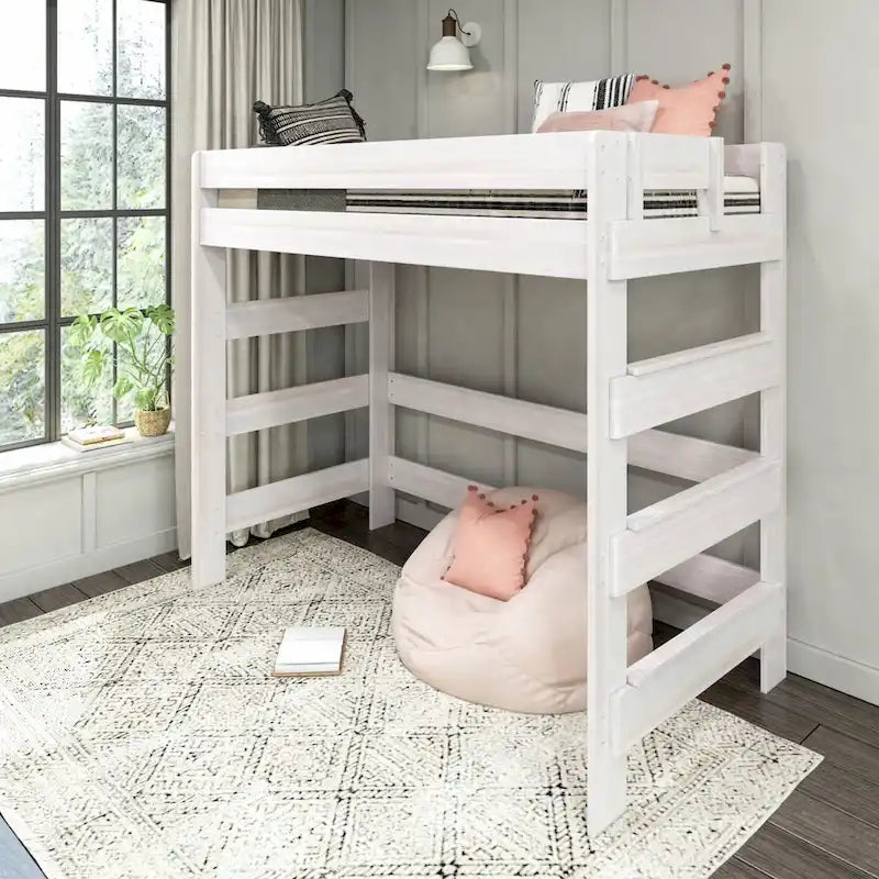 Max and Lily Farmhouse Twin-Size High Loft Bed