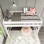 Max and Lily Farmhouse Twin-Size High Loft Bed