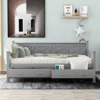 Harper & Bright Designs Twin Daybed with 2 Large Drawers with X-shaped Frame