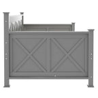 Harper & Bright Designs Twin Daybed with 2 Large Drawers with X-shaped Frame