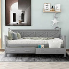 Harper & Bright Designs Twin Daybed with 2 Large Drawers with X-shaped Frame