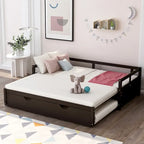 Merax Twin/King Expandable Sleeper Daybed with trundle