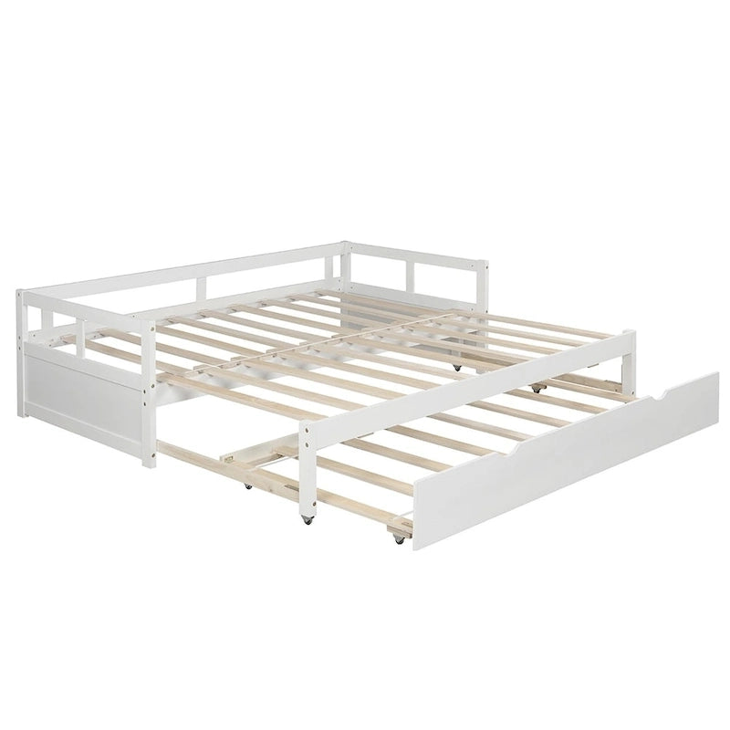 Merax Twin/King Expandable Sleeper Daybed with trundle