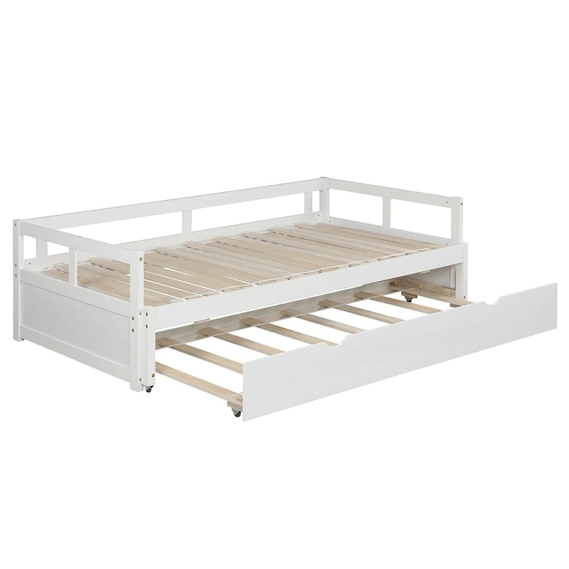 Merax Twin/King Expandable Sleeper Daybed with trundle