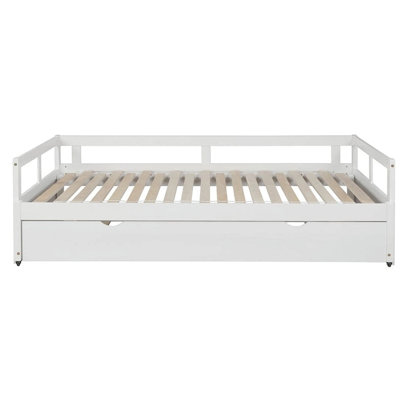 Merax Twin/King Expandable Sleeper Daybed with trundle