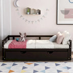 Merax Twin/King Expandable Sleeper Daybed with trundle