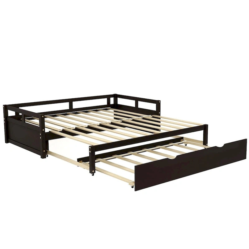 Merax Twin/King Expandable Sleeper Daybed with trundle