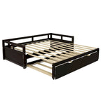 Merax Twin/King Expandable Sleeper Daybed with trundle