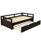 Merax Twin/King Expandable Sleeper Daybed with trundle
