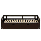 Merax Twin/King Expandable Sleeper Daybed with trundle