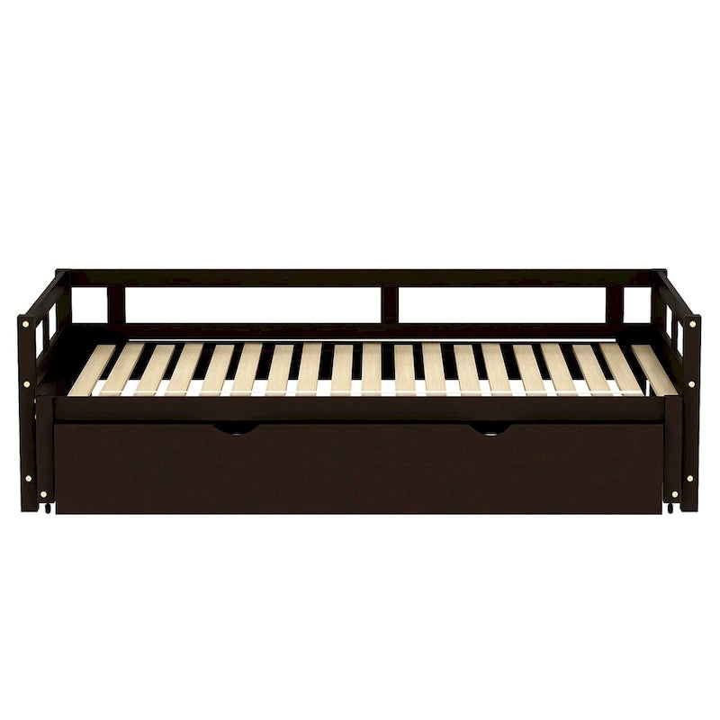 Merax Twin/King Expandable Sleeper Daybed with trundle