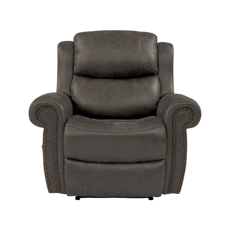 Copper Grove Dilsen Extra Large Rolled Arm Wall Hugger Recliner Chair