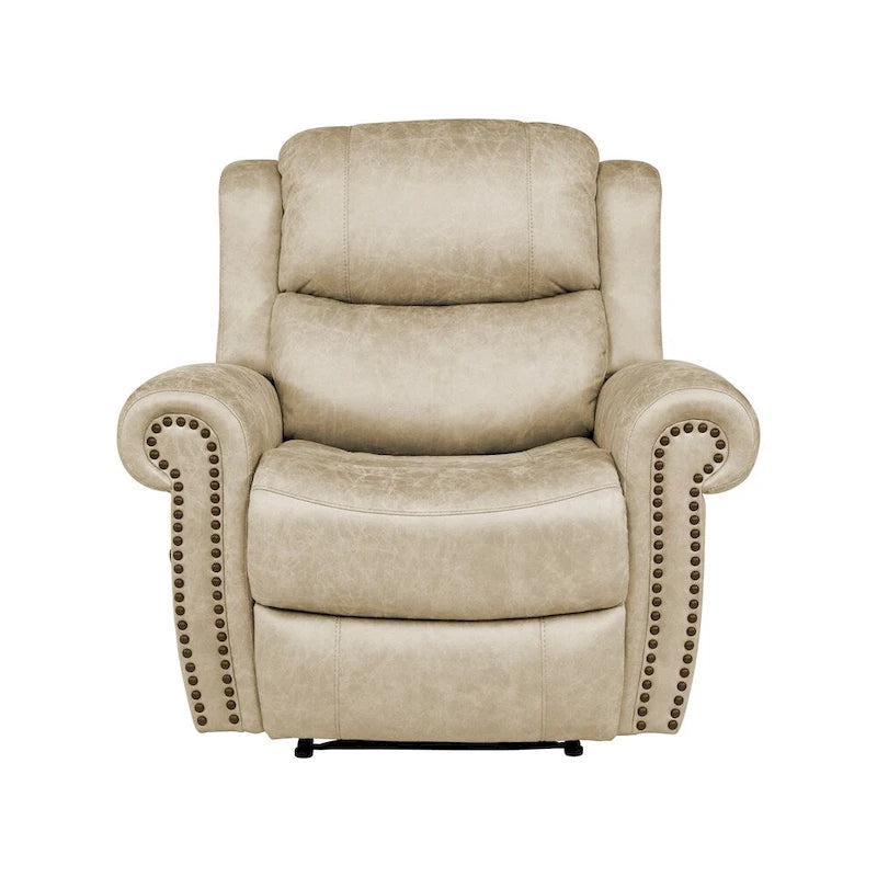 Copper Grove Dilsen Extra Large Rolled Arm Wall Hugger Recliner Chair