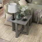 Donware Transitional Light Grey 24-inch Wood Side Table by Furniture of America