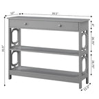 Convenience Concepts Omega 1 Drawer Console Table with Shelves