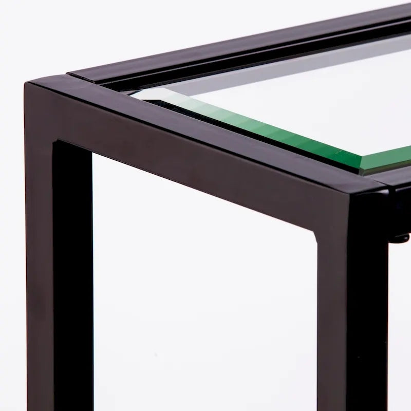 SEI Furniture Glenn Narrow Metal Console Table