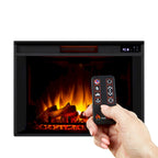 Eliot 81 Grand TV Stand Electric Fireplace in White by Real Flame