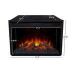 Eliot 81 Grand TV Stand Electric Fireplace in White by Real Flame