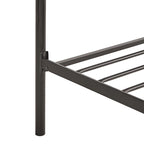 Rayen Grey Upholstered Metal Canopy Queen Bed by iNSPIRE Q Classic