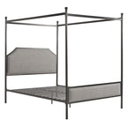 Rayen Grey Upholstered Metal Canopy Queen Bed by iNSPIRE Q Classic