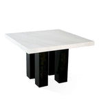 Steve Silver Mhlanga 54-inch Square Standard Height Dining Table - White