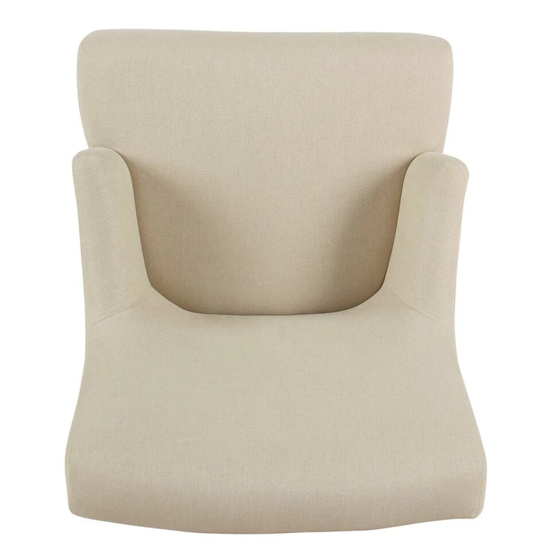 HomePop Meredith Anywhere Chair - Stain Resistant Cream Fabric