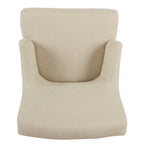 HomePop Meredith Anywhere Chair - Stain Resistant Cream Fabric