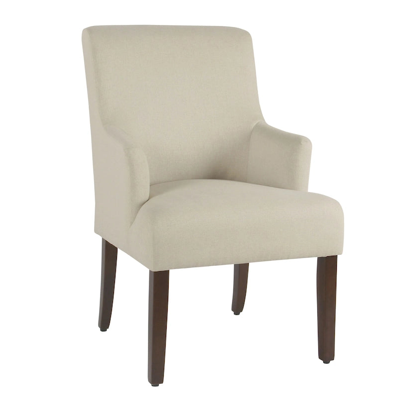 HomePop Meredith Anywhere Chair - Stain Resistant Cream Fabric