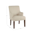 HomePop Meredith Anywhere Chair - Stain Resistant Cream Fabric