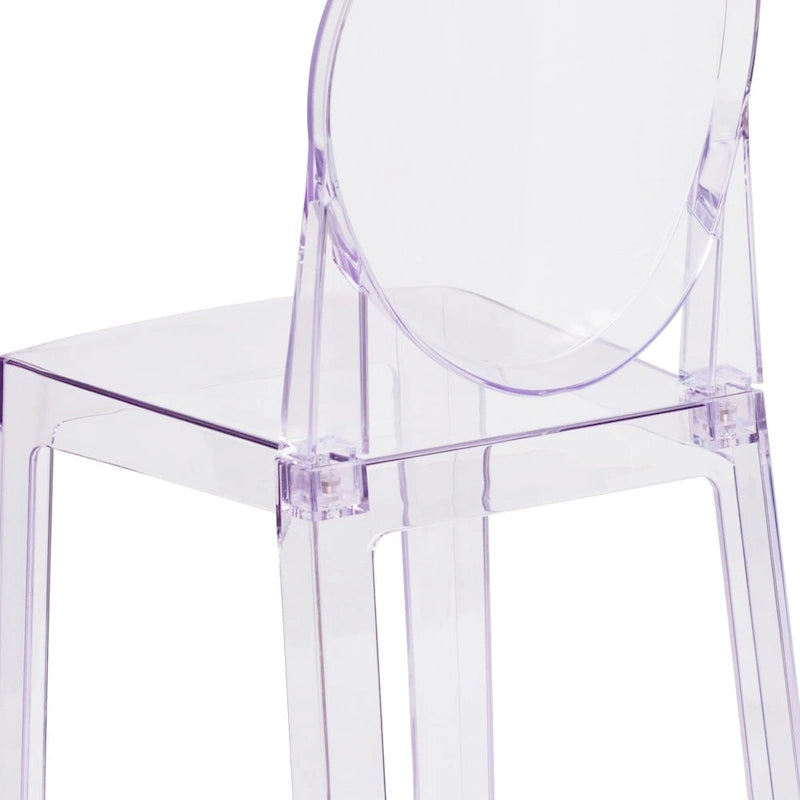 Chair with Oval Back in Transparent Crystal - Wedding Chairs