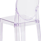 Chair with Oval Back in Transparent Crystal - Wedding Chairs