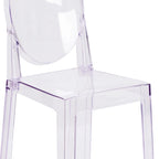 Chair with Oval Back in Transparent Crystal - Wedding Chairs