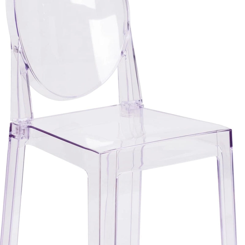 Chair with Oval Back in Transparent Crystal - Wedding Chairs