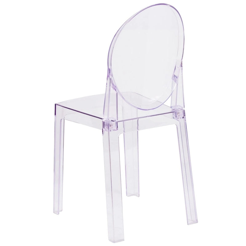 Chair with Oval Back in Transparent Crystal - Wedding Chairs