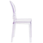 Chair with Oval Back in Transparent Crystal - Wedding Chairs
