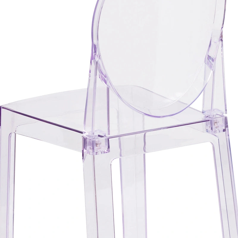 Chair with Oval Back in Transparent Crystal - Wedding Chairs