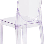 Chair with Oval Back in Transparent Crystal - Wedding Chairs