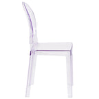 Chair with Oval Back in Transparent Crystal - Wedding Chairs