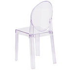 Chair with Oval Back in Transparent Crystal - Wedding Chairs