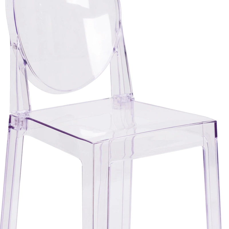 Chair with Oval Back in Transparent Crystal - Wedding Chairs